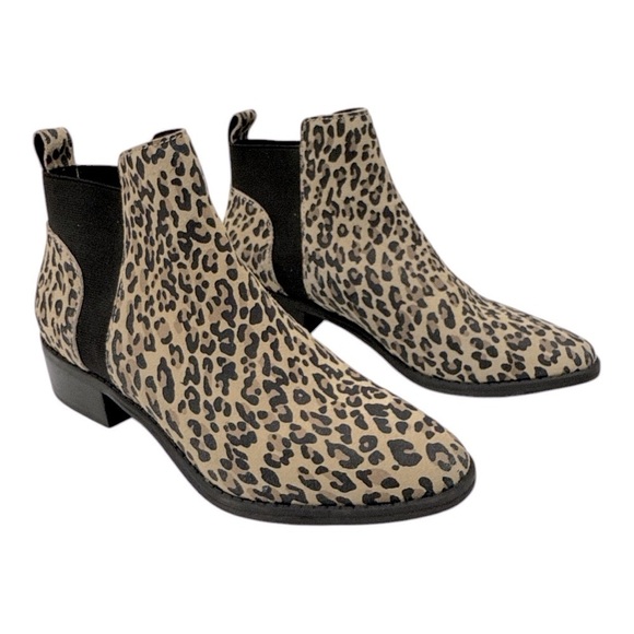 Dolce Vita Tristan Leopard Suede Boot woman’s size 7 M Chel boots - Picture 5 of 13